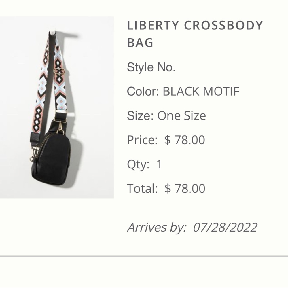 Anthropologie Liberty Sling Bag